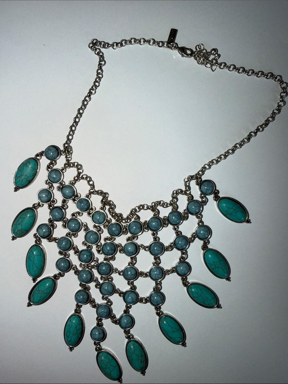 Western Style Turquoise Design Necklace